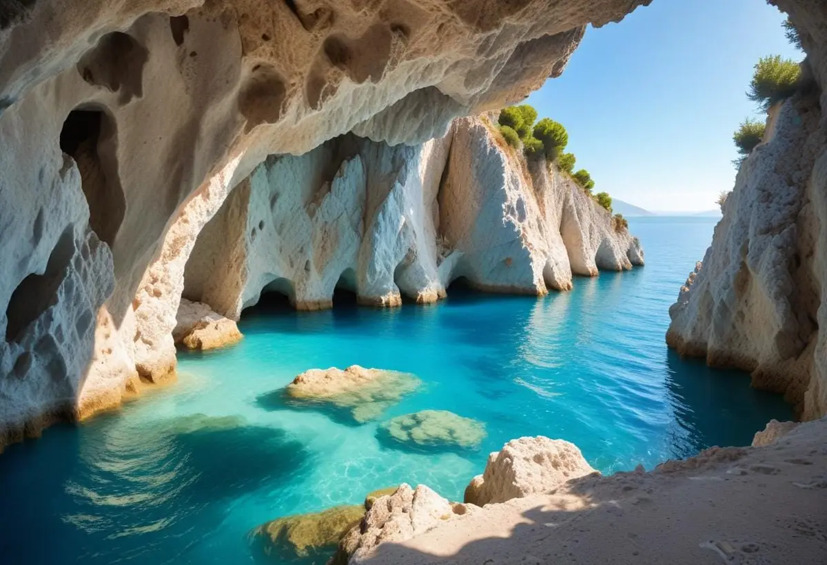 Upptäck Lefkas grottor – en naturlig skönhet att utforska! illustration