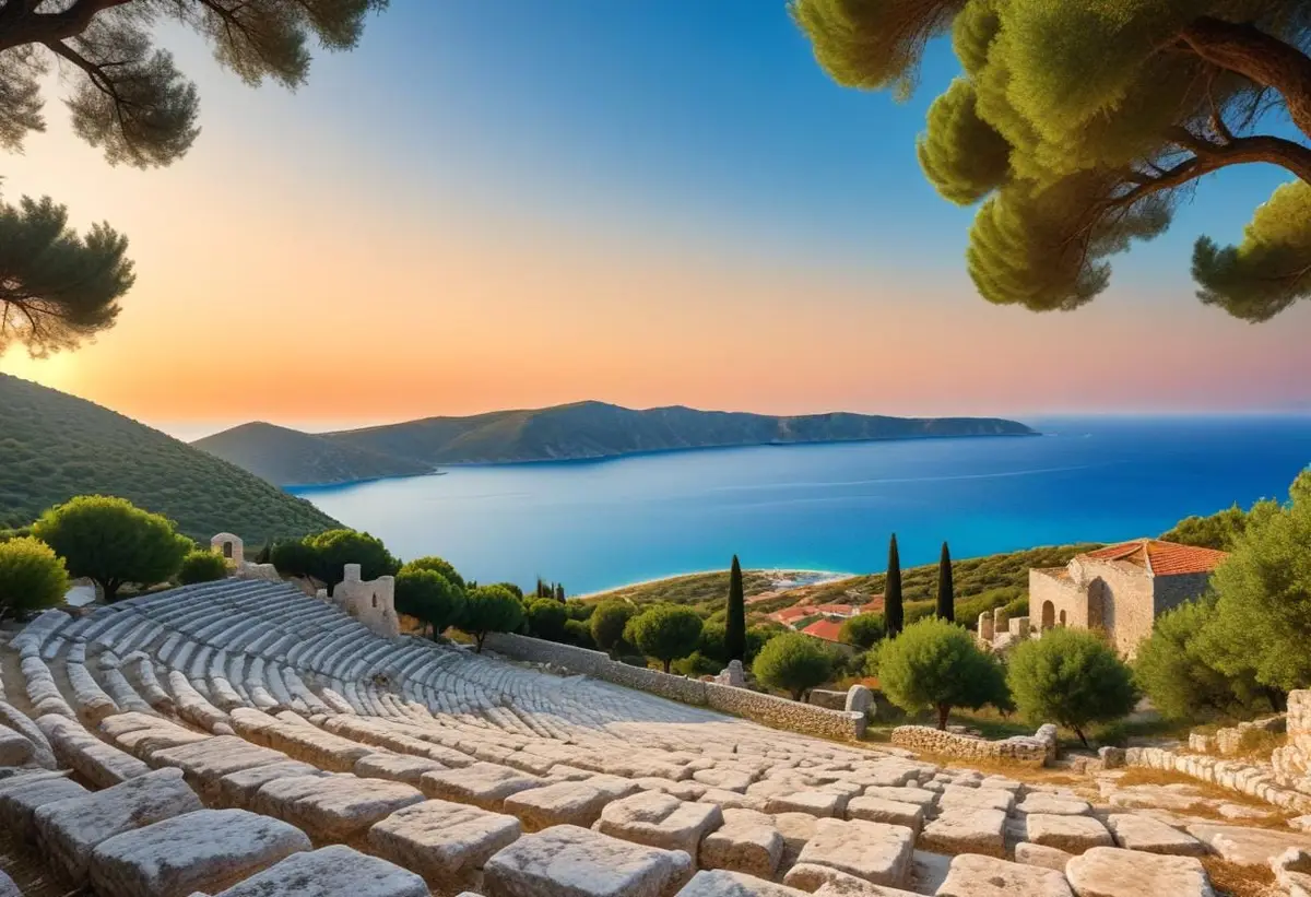 Upptäck Lefkas fantastiska teatrar och kulturella upplevelser illustration