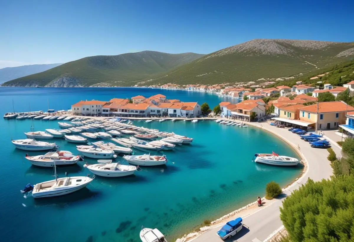 Parkering i Lefkas illustration